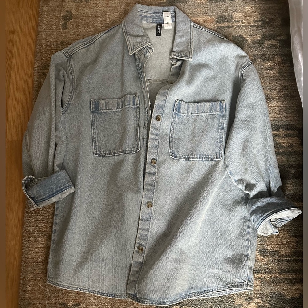H&M 100% Cotton Oversized Button Down